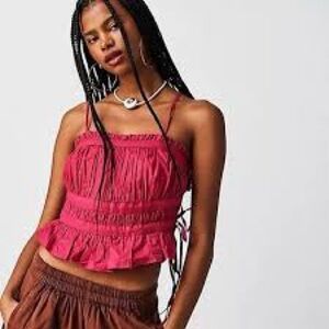 Free People Gabby Tube‎ Top Punch Beachy